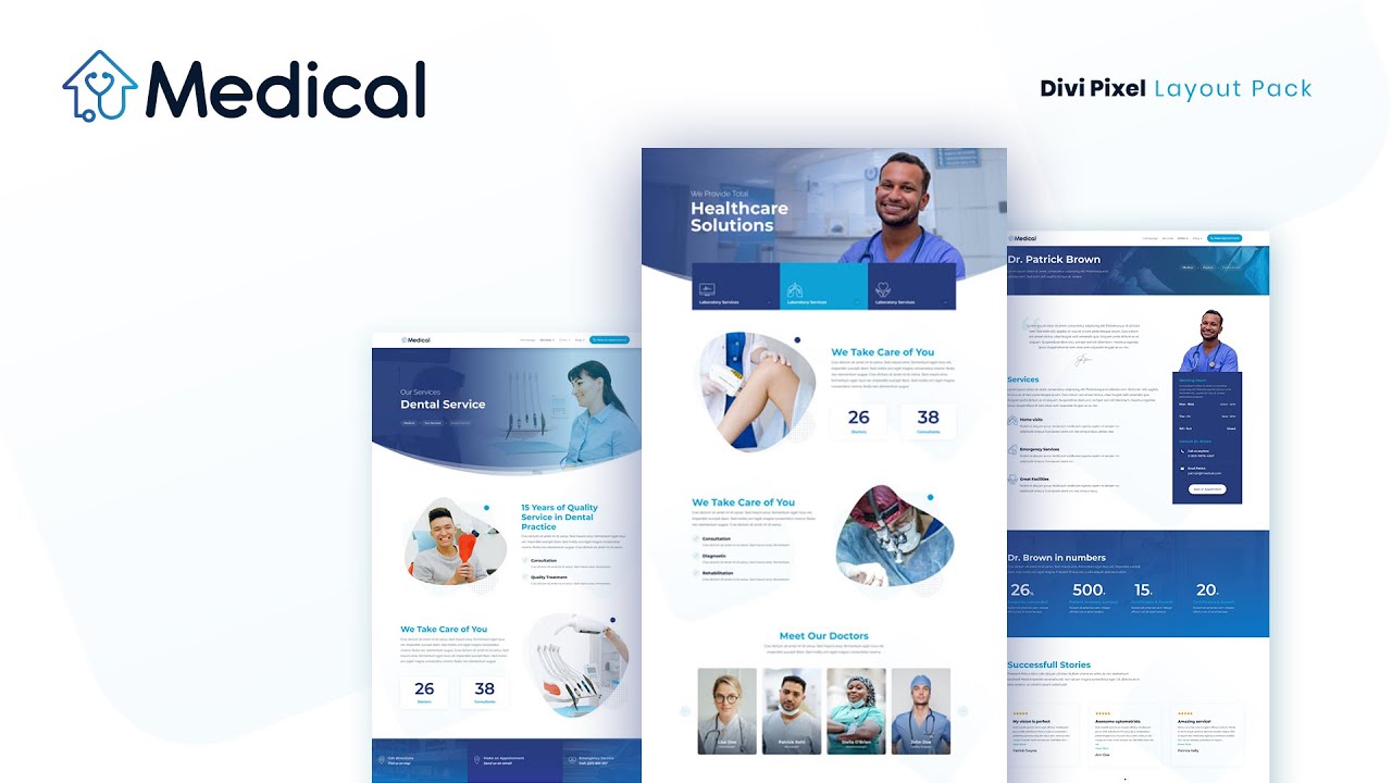 Medical | A Free Divi Pixel Layout Pack